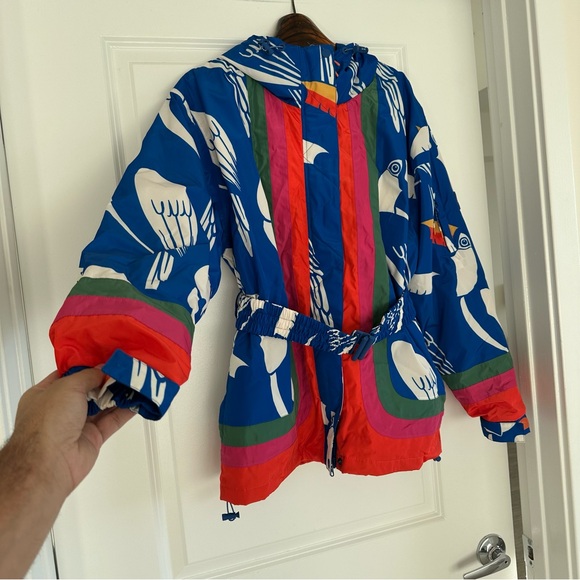 Farm Rio Blue Toucans Ski Jacket - Picture 3 of 11